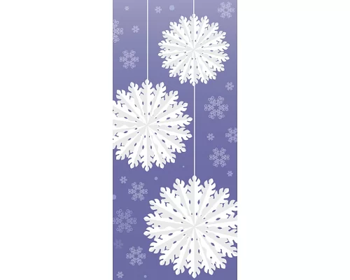 Підвіска пап. 3D Novogod'ko Сніжинки 3шт/наб 28см білі (974705)