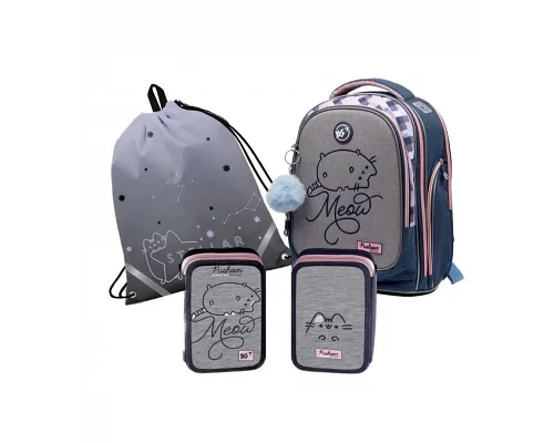 Набір шкільний рюкзак + пенал + сумка YES S-91 Pusheen (552521К)