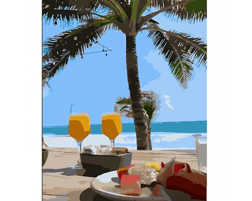 Картина за номерами Strateg Відпустка на Балі 40х50 см (HH010)