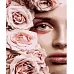 Картина за номерами Strateg Квіти на обличчі 40х50 см (HH050)