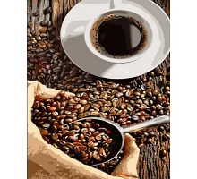 Картина за номерами Strateg Неймовірна кава 40х50 см (DY400)