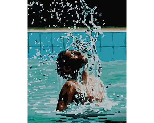 Картина за номерами Strateg Радість плавання 40х50 см (GS773)