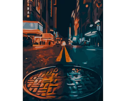 Картина за номерами Strateg   Вулиці Нью-Йорку 40х50 см (GS806)