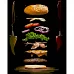 Картина за номерами Strateg Смачний бургер 40х50 см (GS809)