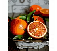 Картина за номерами Strateg Соковитий апельсин 40х50 см (GS814)