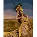 Картина за номерами Strateg Дівчина в соняшниках 40х50 см (GS873)