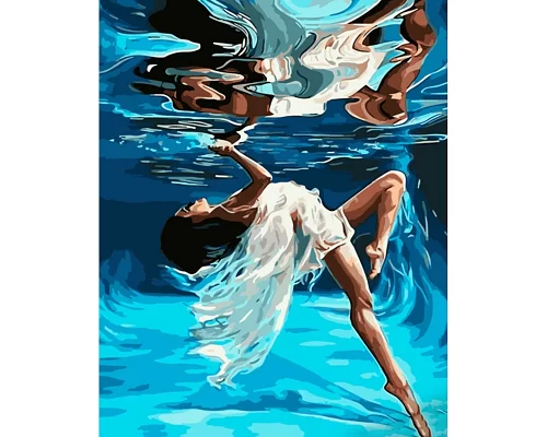 Картина за номерами Strateg Танець під водою 40х50 см (GS917)