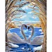 Картина за номерами Strateg Любов лебедів 40х50 см (GS932)