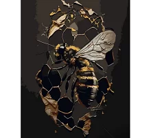 Картина за номерами Strateg Бджола 40х50 см (GS956)