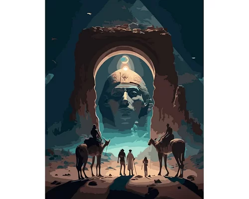 Картина за номерами Strateg   Могутній Фараон 40х50 см (GS968)