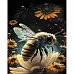 Картина за номерами Strateg Бджола серед квітів 40х50 см (GS1003)