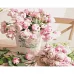 Картина за номерами Strateg   Біло-рожеві троянди 40х50 см (GS1018)