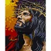 Картина за номерами Strateg   Ісус в терновому вінку 40х50 см (GS1275)