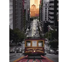 Картина за номерами Strateg   Трамвай у Сан-Франциско 40х50 см (GS1284)