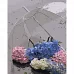 Картина за номерами Strateg   Гортензії під зонтиком 40х50 см (GS1286)
