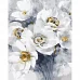 Картина за номерами Strateg   Букет білих квітів   40х50 см (GS1085)