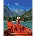 Картина за номерами Strateg Дівчина в червоному 40х50 см (GS1105)