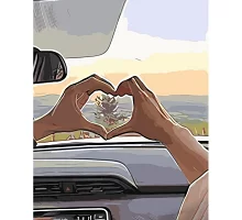 Картина за номерами Strateg Кохання у авто 40х50 см (GS1217)