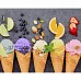 Картина за номерами Strateg Ріжки фруктового морозива 40х50 см (GS1242)