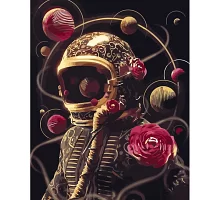 Картина за номерами Strateg Казковий космонавт 40х50 см (GS1266)