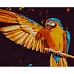 Картина за номерами Strateg Яскравий папуга 40х50 см (GS787)