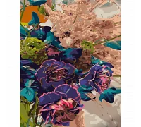 Картина за номерами Strateg Казкові квіти 40х50 см (GS1301)