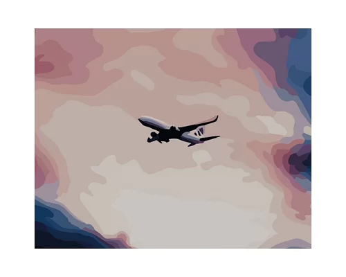 Картина за номерами Strateg   Літак у небі   40х50 см (GS803)