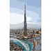 Картина за номерами Strateg Сучасні Дубаї 50х25 см (WW014)