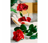 Картина за номерами Strateg Троянда на руці 50х25 см (WW018)