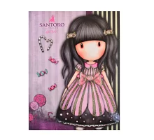 Блокнот А5/64 КЛ. інт Уф-виб + глітер Santoro Candy YES код: 151548