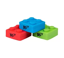 Ластик фигурный YES Blocks 3 цв./уп. (560527)