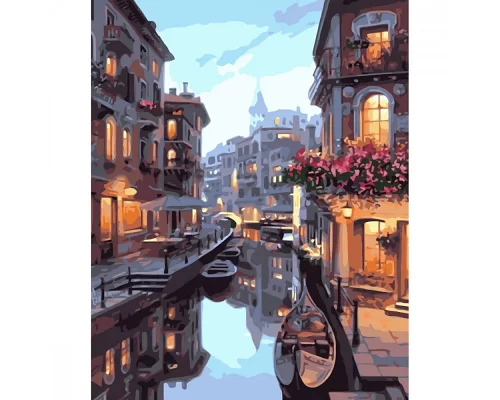 Картина за номерами Вода по улицам Венеции 40х50 см Strateg (GS149)