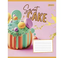 Зошит шкільний А5/24 клітинка 1В Sweet cake  набір 20 шт. (766364)