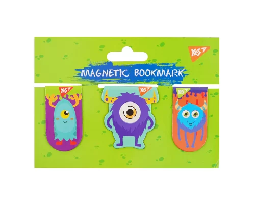Закладки магнитные YES Monsters 3шт код: 707012