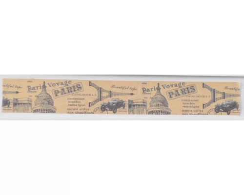 Стрічка паперова самоклеюча Романтичний Париж 1.5 см*5м код: 740559