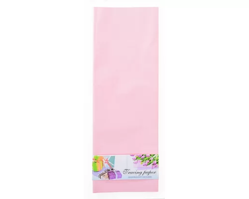 Пленка для упаковки и декорирования светло-розовый 60*60см 10 листов. код: 741625