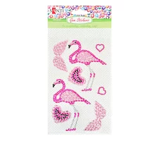 Набір аплікацій Santi з кристалів самоклеючих «Two flamingos» 9.5*15 див. код: 742534
