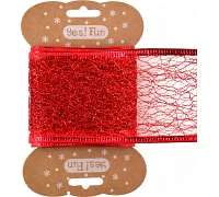 Стрічка Yes Fun декоративна 5 см*2 м червона код: 750279