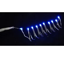 Электрогирлянда Yes Fun LED-нить 10 ламп голубая 055 м. 1 реж.мигания серебрян.пров 801101