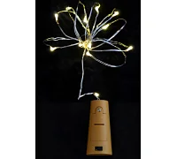 Електрогірлянда Yes Fun LED Согк light for bottle 15 ламп молочно-біла 160 м 801136