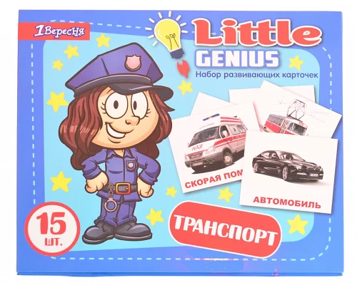 Набор детских карточек Транспорт 15 шт в наборе (рус) код: 951295