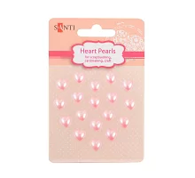 Набір перлин Santi самоклеючих рожеві сердечка 18 шт код: 952658