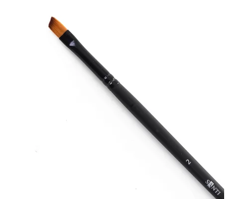 Кисть художественные синтетика Santi Highly Pro длинная ручка угловая №2. код: 310631