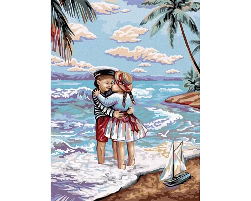 Картина за номерами №1Морской пляж» 30*40см в кор. 42*32*35 см Danko Toys код: KpN-03-01
