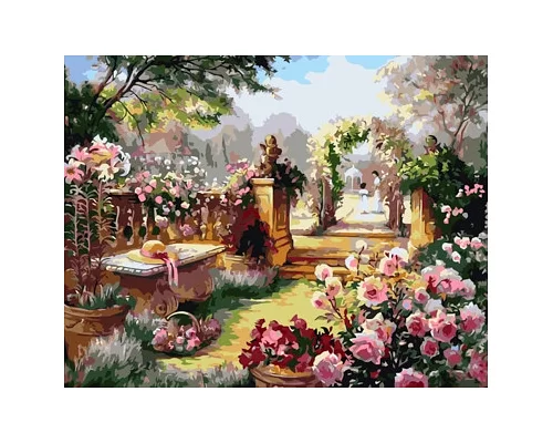 Картина по номерам Таинственный сад в термопакете 40*50см Стратег код: VA-1795