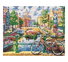 Картина за номерами в подарунковій коробці Чарівний Амстердам 40*50 див. Santi код:953895