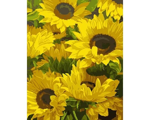 Картина по номерам Солнечные цветы 40*50 см. Santi код:953825