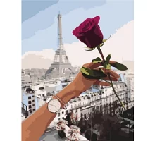 Картина за номерами Побачення в Парижі в Термопакет 40 * 50см