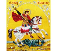 Алмазная мозаика Георгий Победоносец 30*40см без рамки в коробке (H8116)