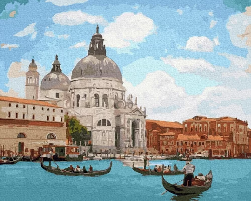Картина по номерам Солнечный день в Венеции в термопакете 40*50см (GX34545)